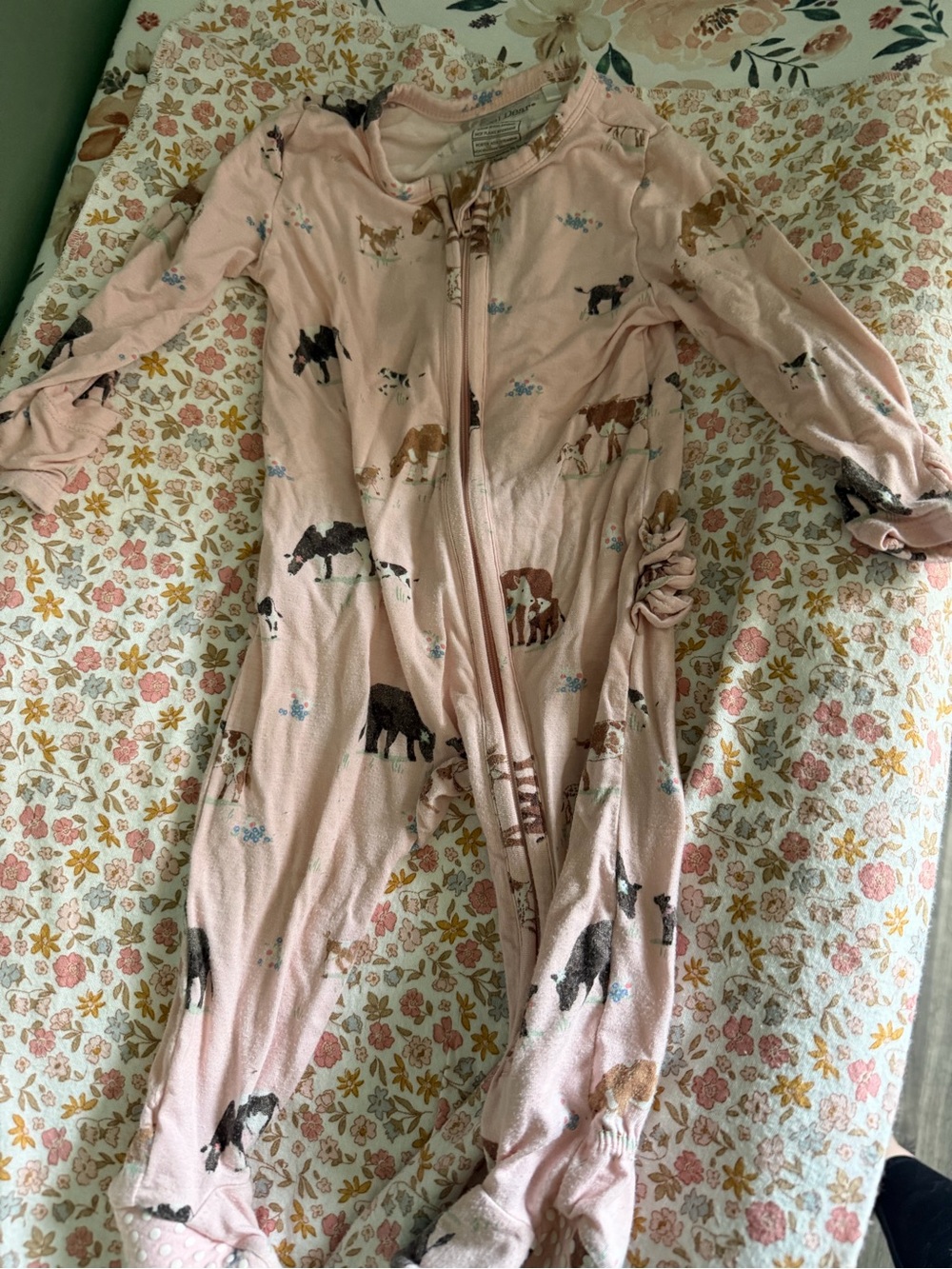 Pink cows Angel Dear Sleeper 3-6 Months